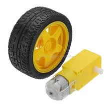 65mm Smart Robot Car Tyres Wheel for Gear Motor (Yellow)